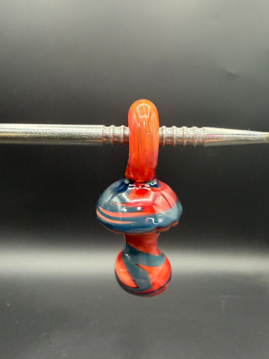 Sculpted mushroom pendant