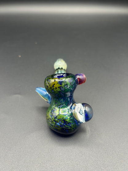 Collab Hammer- Two Piece Fume Over Cobalt with Wrap & Rake Mouthpiece