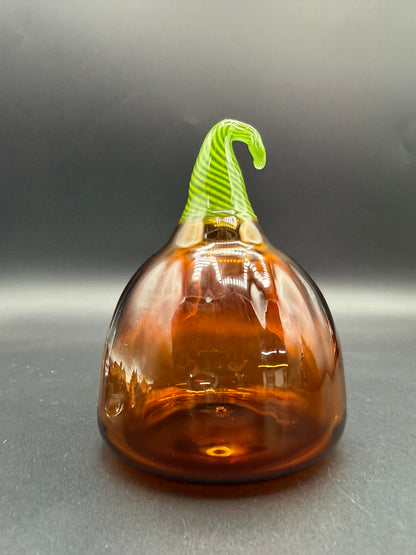 Set of 3 Handmade Glass Pumpkins