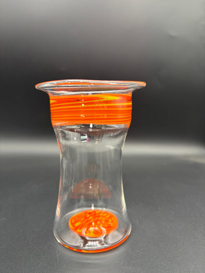 Fall line work themed vase