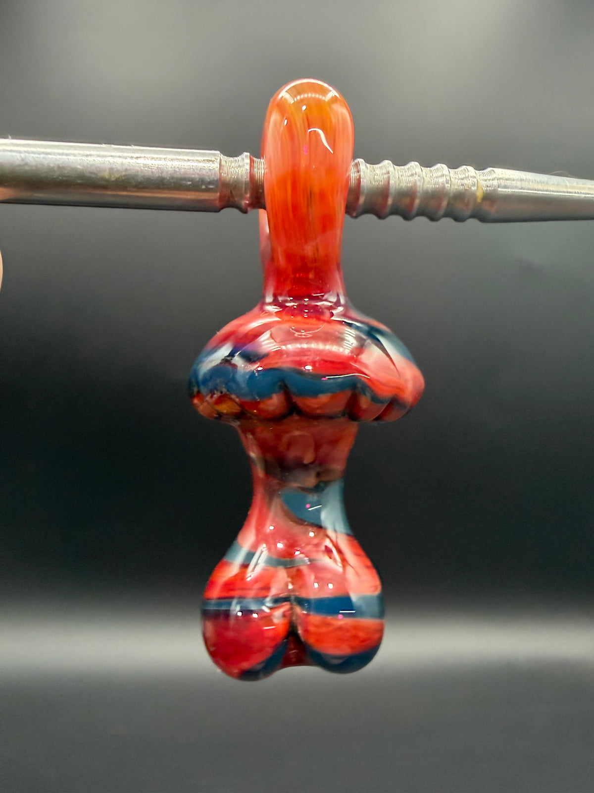 Sculpted mushroom pendant